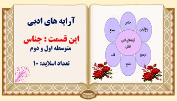 پاورپوینت آرایه های ادبی این قسمت : جناس  متوسطه اول و دوم